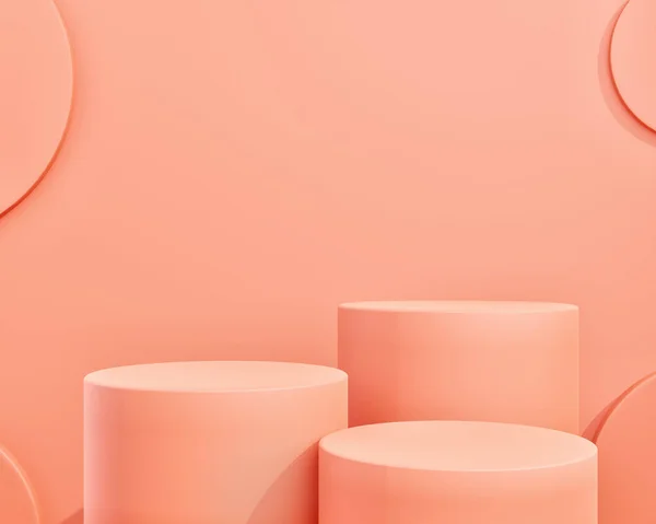Absztrakt Rózsaszín Szín Geometrikus Alakzat Háttér Bemutatása Termék Csomagok Modern — Stock Fotó
