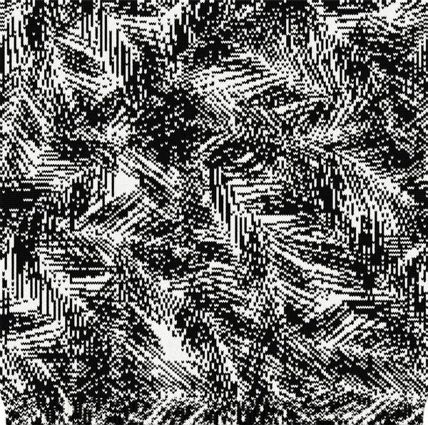 Zwart-wit gebreid abstract naadloos patroon — Stockfoto