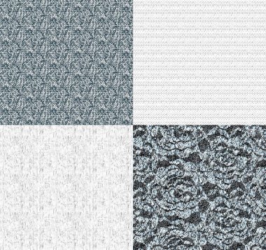 Gri tonlarda gerçekçi kumaş dokusu. Pankartlar, kartpostallar, duvar kağıtları ve tekstil tuvalleri için arka plan şablonu. Moda konsepti. Yüksek kaliteli illüstrasyon