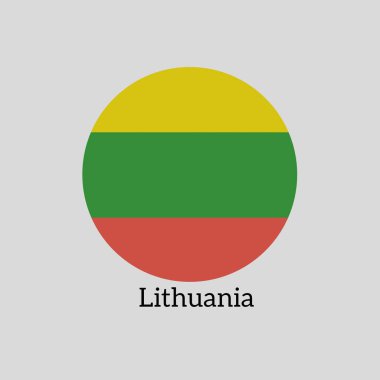 Litvanya Ulusal Bayrağının Görüntü ve Vektörü.