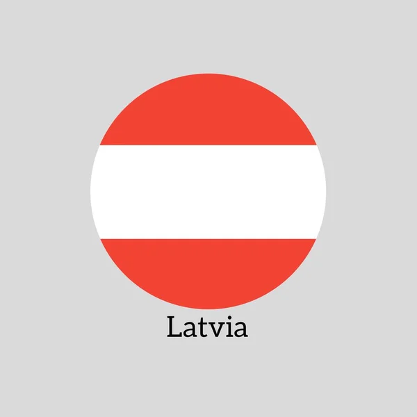 Illustration Vector Latvian National Flag — Stock Vector