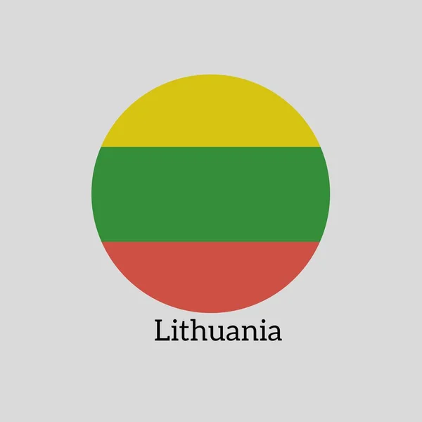 Litvanya Ulusal Bayrağının Görüntü ve Vektörü.