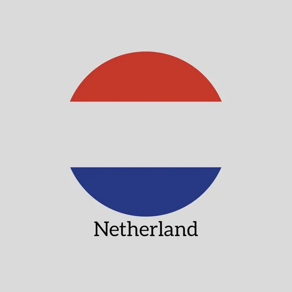 Ilustração Vetor Bandeira Nacional Dos Países Baixos — Vetor de Stock