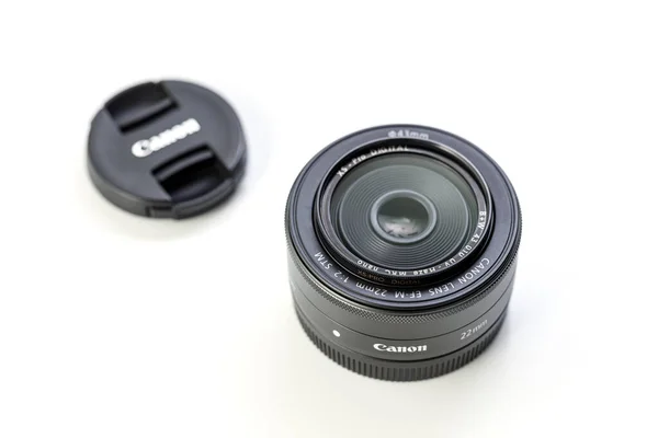 Canon Lens 22Mm Stm Anunciado Pela Canon 2012 Uma Lente — Fotografia de Stock