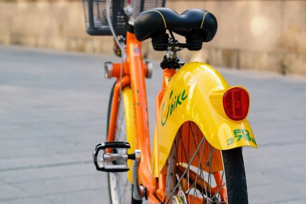Schöne Umweltfreundliche Youbike Oder Ubike Ein Großes Netzwerk Von Leihrädern — Stockfoto
