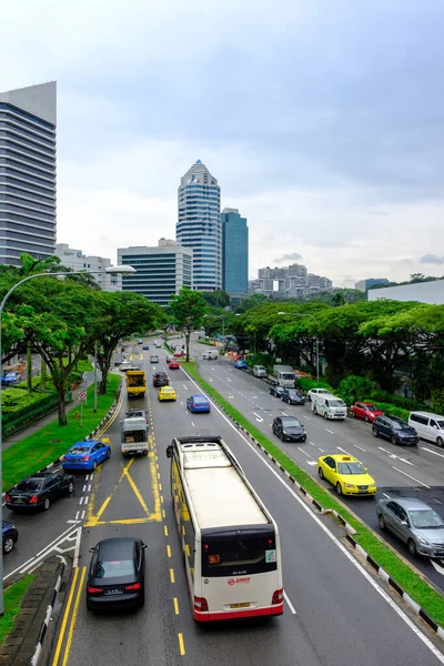 싱가포르에서 청명하고 분위기 싱가포르는 환경을 깨끗하고 안전하게 유지하기 효과적 표준을 — 스톡 사진