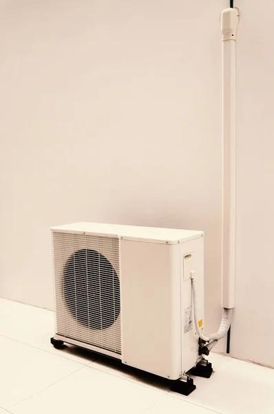 Airconditioning Condensor Vloer Van Het Gebouw — Stockfoto