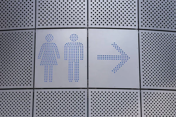 Signalisation Toilettes Enseigne Placard Eau — Photo