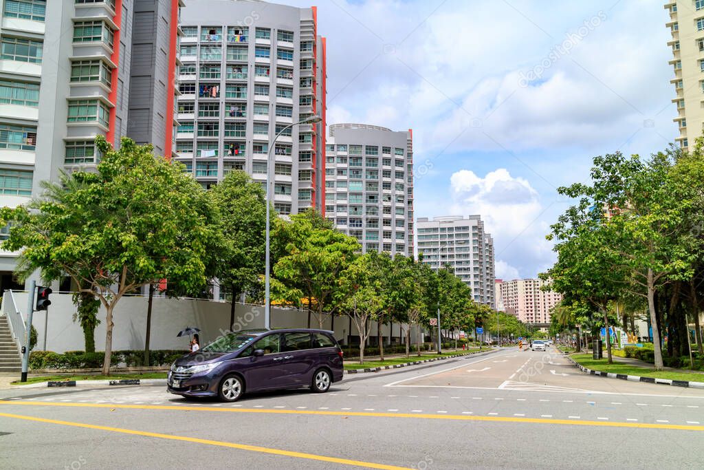Singapore Public Housing Apartments en Punggol District, Singapur