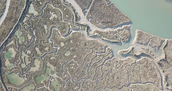 Vista Aérea Las Formas Los Pantanos — Foto de Stock