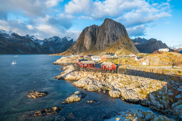 Gyönyörű Halászati Város Reine Lofoten Szigetek Norway — Stock Fotó