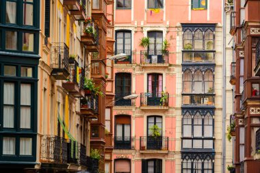 Bilbao evlerinde geleneksel cepheler, İspanya
