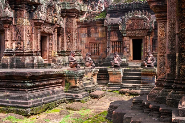 Καταπληκτικά Ερείπια Του Συγκροτήματος Angkor Wat Cambodia — Φωτογραφία Αρχείου
