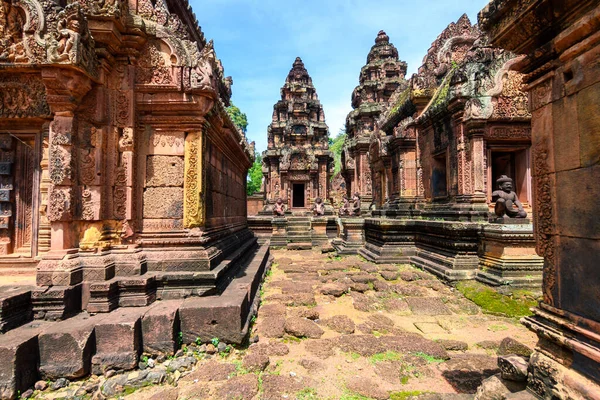 Καταπληκτικά Ερείπια Του Συγκροτήματος Angkor Wat Cambodia — Φωτογραφία Αρχείου