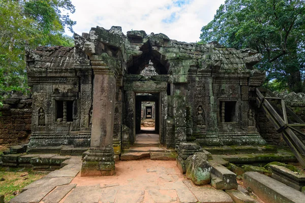 Καταπληκτικά Ερείπια Του Συγκροτήματος Angkor Wat Cambodia — Φωτογραφία Αρχείου