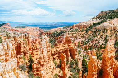 Britanya Kanyonu kabadayılarının panoramik görüntüsü, Utah