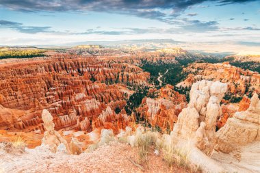 Britanya Kanyonu kabadayılarının panoramik görüntüsü, Utah