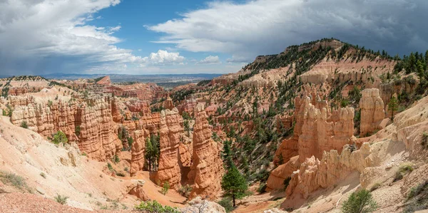 Panoramablick Auf Bryce Canyon Hoodoos Utah — Stockfoto