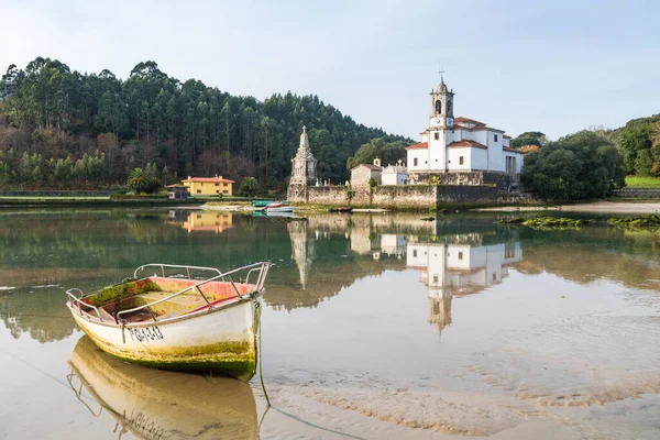 Vista Aérea Del Cementerio Rural Asturias España —  Fotos de Stock