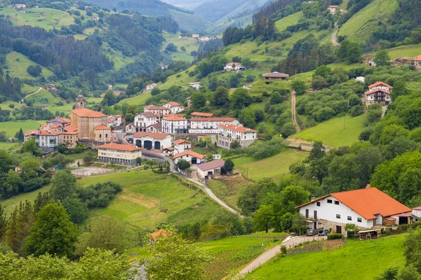Byn Bergen Den Baskiska Landsbygden Spanien — Stockfoto