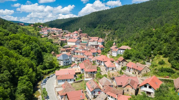 Countryside Town Otsagabia Navarre Spain — Stock Photo, Image