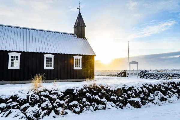 Iglesia Negra Budir Iceland — Foto de Stock