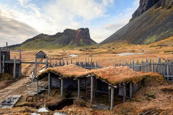 Vecchio Villaggio Vichingo Terra Icelandese — Foto Stock