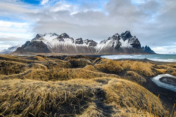 Paysage Sauvage Incroyable Stokksnes Iceland — Photo