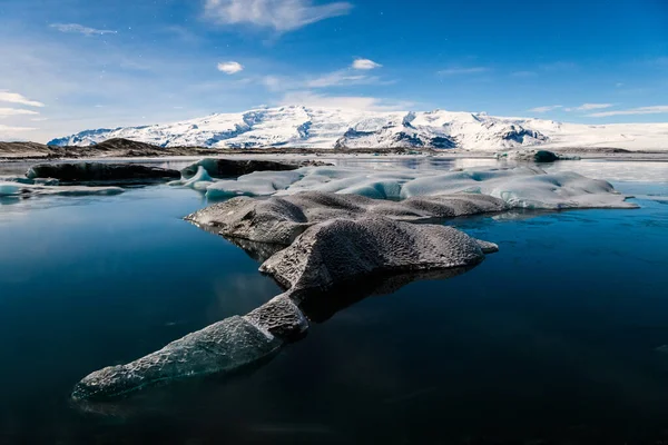 Journée Ensoleillée Glacier Jokulsarlon Islande — Photo