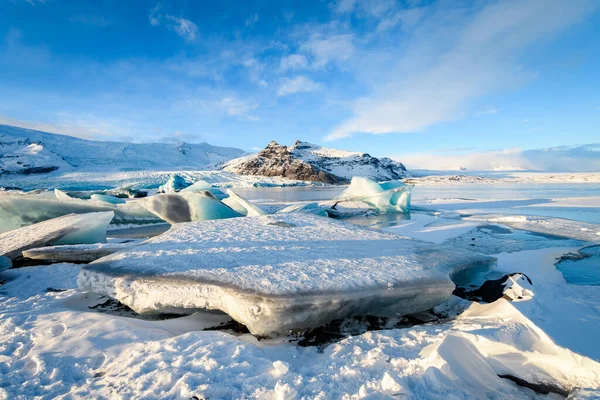 美丽的冰原乡村风景 — 图库照片
