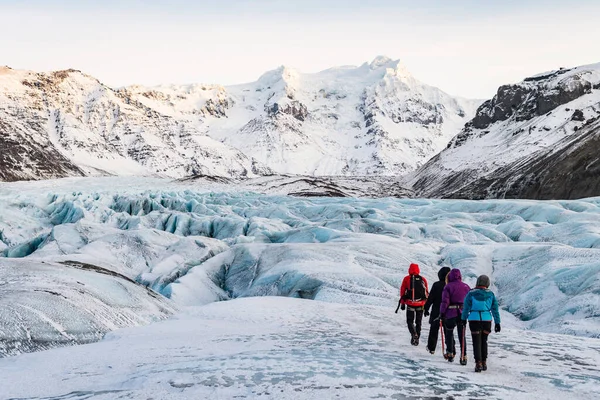 Ταξίδι Παγετώνες Στο Vatnajokull Iceland — Φωτογραφία Αρχείου