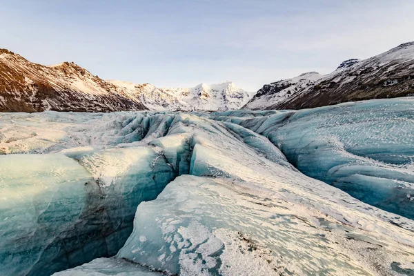 Ταξίδι Παγετώνες Στο Vatnajokull Iceland — Φωτογραφία Αρχείου