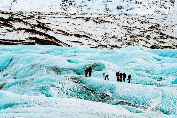 Подорож Льодовиком Ватнайокутль Штат Айленд — стокове фото