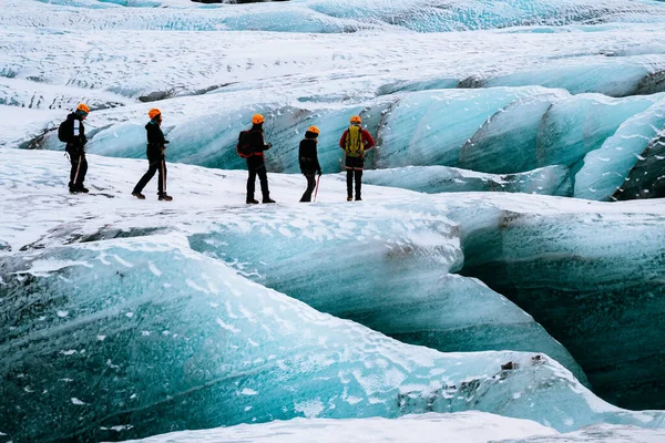 Gleccser Túra Vatnajokull Iceland — Stock Fotó