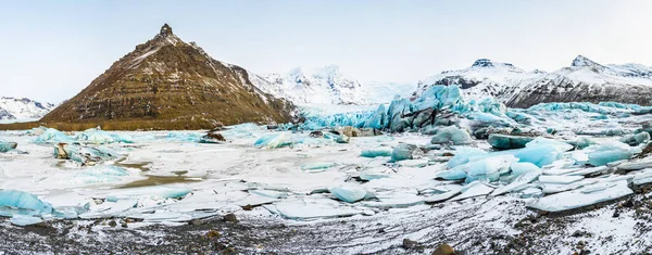 Zonnige Dag Jokulsarlon Gletsjer Ijsland — Stockfoto