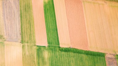 İspanya kırsal alanının havadan görünüşü