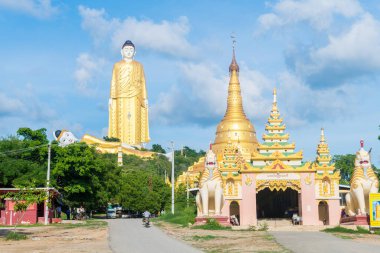 Moniwa, Myanmar 'daki pagodas kompleksinin inanılmaz manzarası