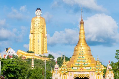 Moniwa, Myanmar 'daki pagodas kompleksinin inanılmaz manzarası