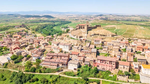 Vista Aerea Della Città Elciego Rioja Spagna — Foto Stock