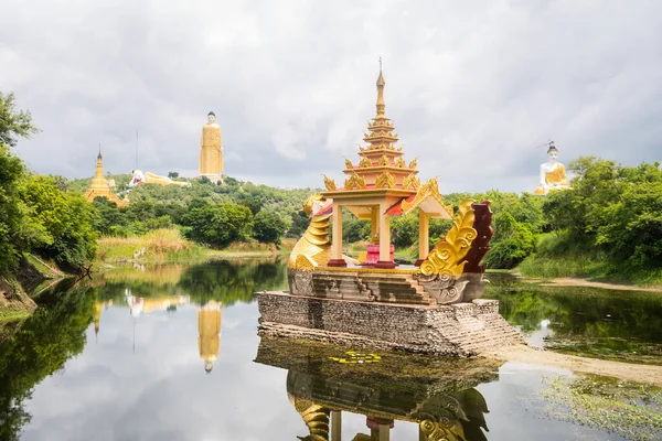 Fantastisk Utsikt Över Pagodas Komplex Moniwa Myanmar — Stockfoto