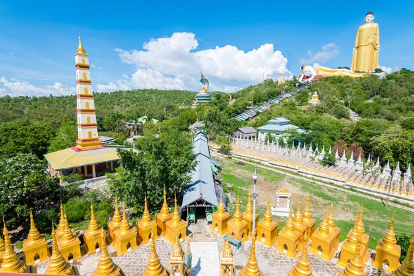 Fantastisk Utsikt Över Pagodas Komplex Moniwa Myanmar — Stockfoto