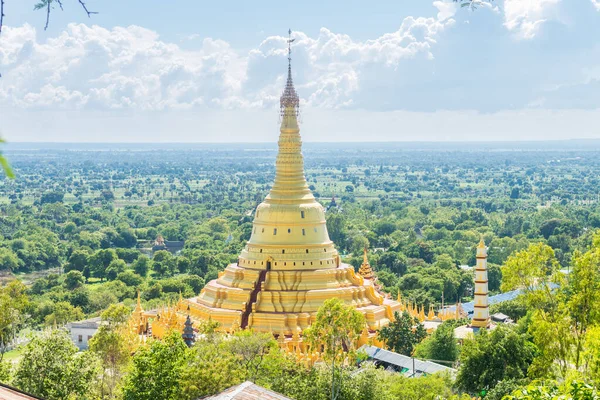 Niesamowity Widok Kompleks Pagód Moniwa Myanmar — Zdjęcie stockowe