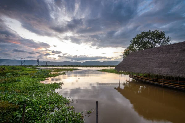 Village Flottant Lac Inle Myanmar — Photo