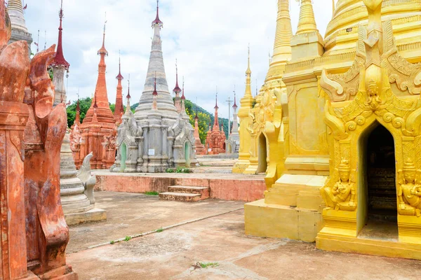 Jezioro Inle Mjanma Sierpnia 2019 Piękna Świątynia Deinn Village Mjanma — Zdjęcie stockowe