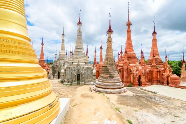 Jezioro Inle Mjanma Sierpnia 2019 Piękna Świątynia Deinn Village Mjanma — Zdjęcie stockowe