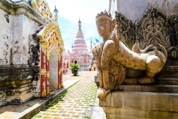 Słynny Kompleks Pagoda Kakku Myanmar — Zdjęcie stockowe