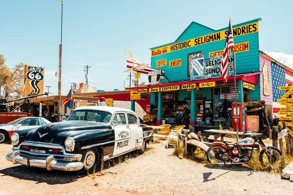 Seligman Arizona Agosto 2017 Famoso Pueblo Seligman Ruta Arizona —  Fotos de Stock