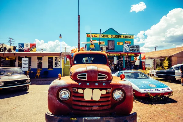 Seligman Arizona Agosto 2017 Famoso Pueblo Seligman Ruta Arizona —  Fotos de Stock