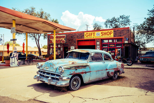 SELIGMAN. ARIZONA. 28th August, 2017: famous seligman town of route 66, arizona