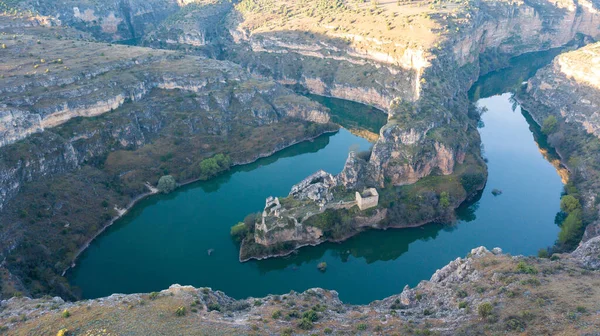 Καταπληκτική Θέα Aeria Ofl Caon Del Rio Lobos Meander Ισπανία — Φωτογραφία Αρχείου